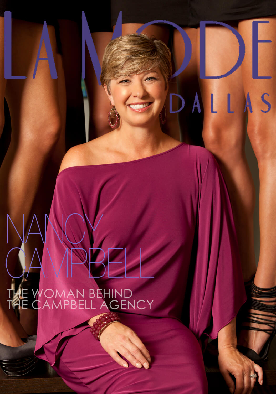 La Mode Magazine Cover with Nancy Campbell shot by Shane Klein Photography