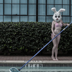 Personal project - White Rabbit: Cleaning the pool in a bikini